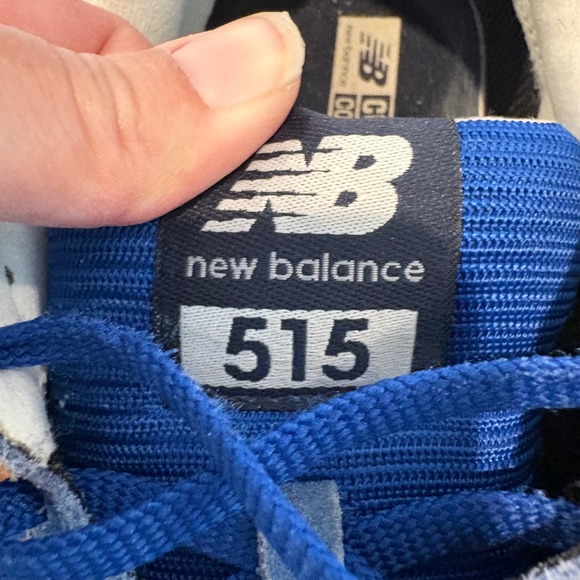 New Balance 515 Blue Suede Mesh Sneakers Men's 10.5 Light Blue Navy - Picture 7 of 13